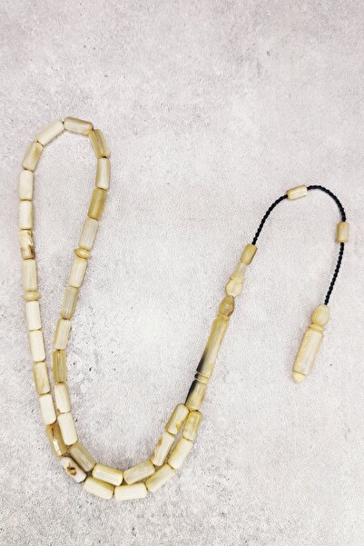 ŞAHBEY TESBİH Kuru Torna Silindir Kesim Koç Boynuzu Tesbih