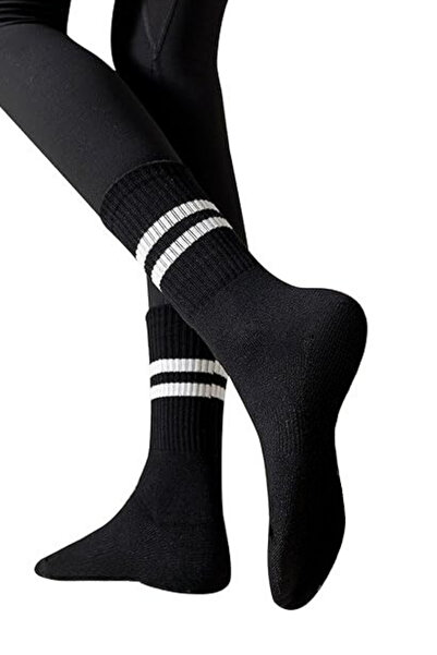 Dore Оригинални унисекс 3 чифта дълги чорапи от висококачествен памук за възрастни, с райета, подходящи за спорт и ежедневно носене