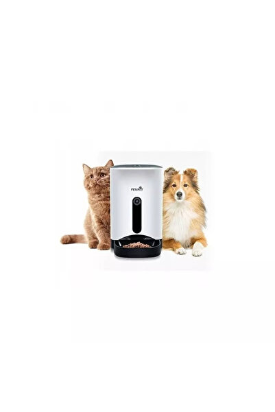 Petwant Automatic pet food dispenser PF-102, 4.3 L, Gonga® White