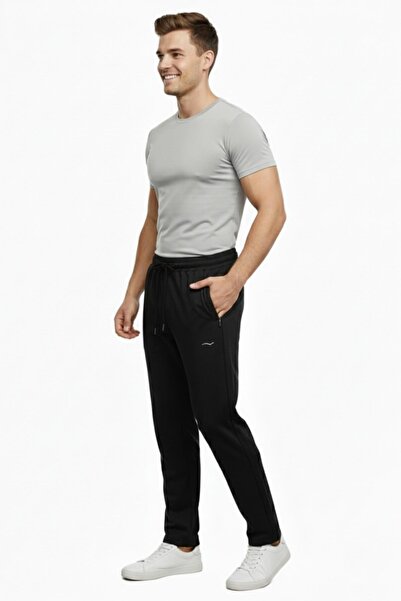 BAGLAN Men's Relaxed Fit Straight Leg Diving Fabric Sweatpants Bgl-St05044