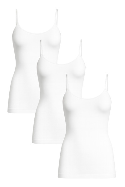 Formeasy Kadın Dikişsiz Toparlayıcı Atlet – İz Yapmayan Dikişsiz Günlük İç Giyim 3'lü