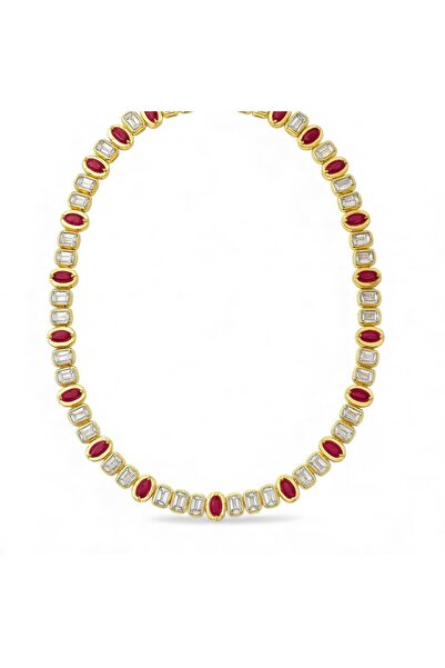 neslyaccessories Ruby red stone adjustable chunky ring