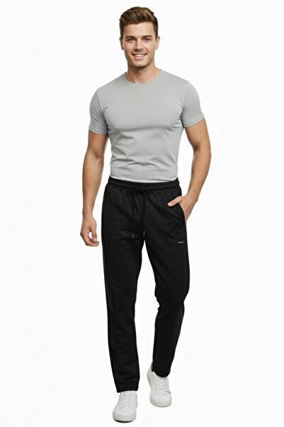 BAGLAN Men's Relaxed Fit Straight Leg Diving Fabric Sweatpants Bgl-St05044
