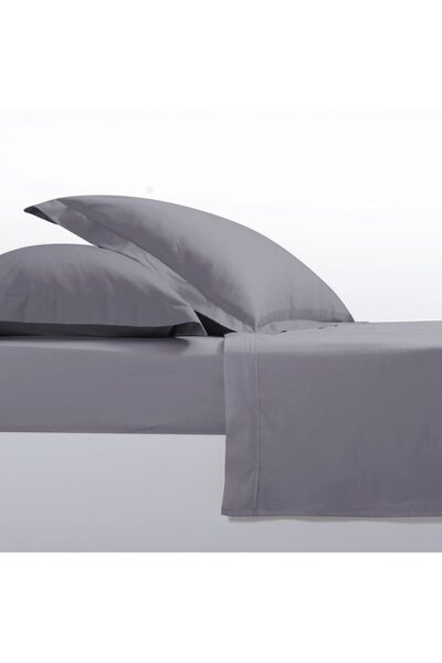 Nef Nef Homeware Set of 2 pillowcases 52×72 cm, satin cotton, Nef-Nef Elements Graphite Grey