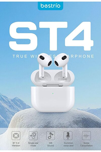 Rose Tech Bestrio ST4 High Bass Wireless Earbuds (3rd Generation) Crystal-Clear Sound