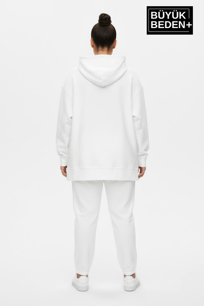 Superlife سترة رياضية كبيرة الحجم بغطاء للرأس SPR26BTK991