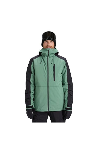 Quiksilver Mission Block Jk Erkek Yeşil Snowboard Ceketi ERKEK SNOWBOARD CEKETİ