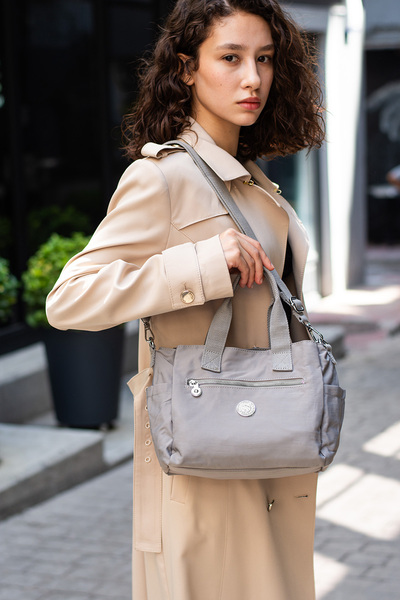 Sanmorris Su Geçirmez Hafif İş ve Günlük Seyahata Uygun El ve Omuz Kadın Çantası