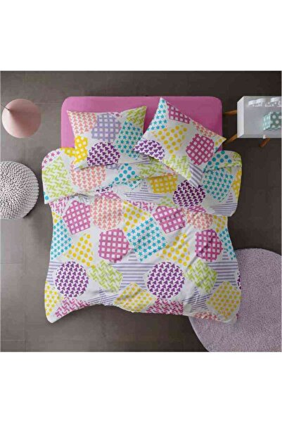 Dormisete DHome Crepe bedding set 160x230 + 150x210 + 50x70, pink multicolor