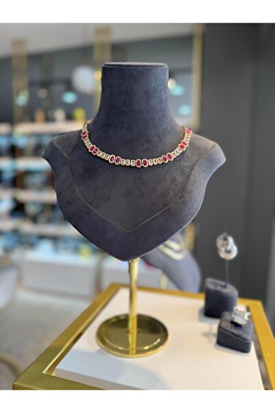 neslyaccessories Ruby red stone adjustable chunky ring