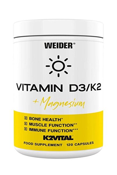 Weider Vitamin D3 K2 Magnesium Magnezyum – 120 caps