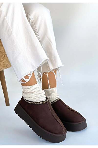 ZENGEZUR MALL Mtxdpn Foyk Brown Suede Boots (235942) (Size: 37)