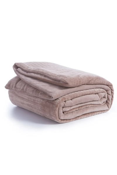 Nef Nef Homeware Polyester Blanket Ezra 160x220 Mocca