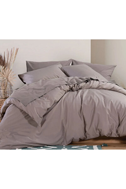 Nef Nef Homeware Duvet Cover Double Size Cotton Basic-22 230x240 Mocca