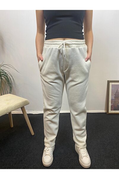 Superlife Women's Comfortable Fit Elastic Waist Fleece Sweatpants with Pockets Spr24Eak71