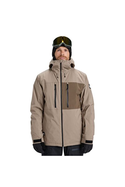 Quiksilver Sycamore Solid 20k Jk Erkek Bej Snowboard Ceketi ERKEK SNOWBOARD C...