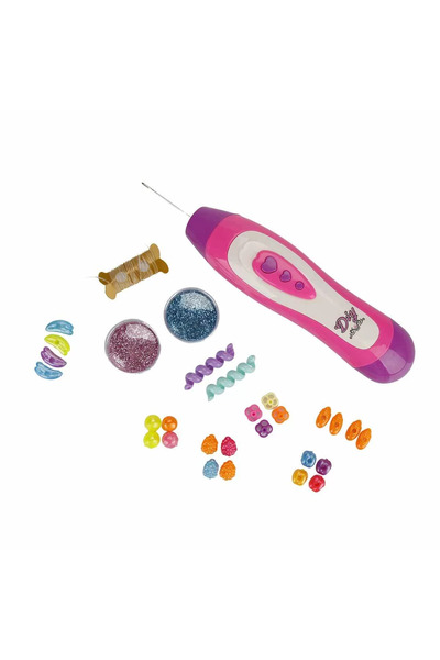 TOYFEST Colorful Beaded Hair Design Machine Pretty Pinky Girls' Hair Decoration Play Hobby Set Funnew