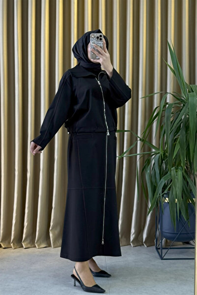 MissWhence 38201 Skirt Suit Black