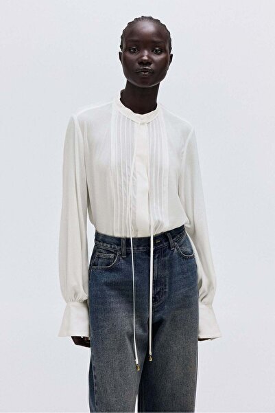 H&M Pintucked blouse