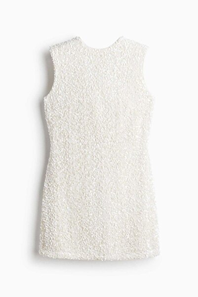 H&M Bow-detail sequined dress