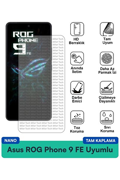 Milat Tech طبقة حماية للشاشة من Asus ROG Phone 9 FE مقاومة للخدوش والصدمات