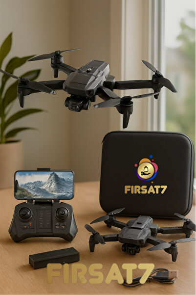 Fırsat7 Drone A13 4K Çift Kameralı Katlanabilir Drone FPV Wifi Brushless Motor Akıllı Engel Kaçınma 2000mAh