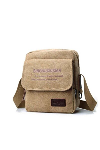 XIUWOO Crossbody bag with slanted shoulder strap (Brown)