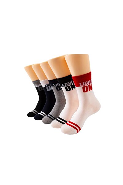 Generic A set of 4 pairs of cotton ankle socks in different colors