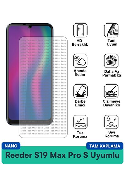 Milat Tech فيلم حماية الشاشة Reeder S19 Max Pro S Nano مقاوم للخدوش والصدمات