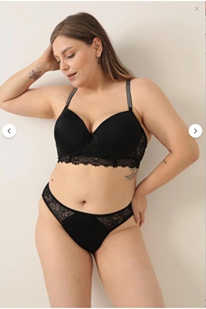 Kelebeklingerie Stone C Cup Unpadded Bra Set