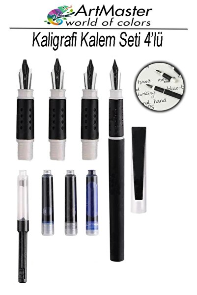 Artmaster Kaligrafi Dolma Kalem Seti 4 lü 1 Paket Calligraphy Kalem Seti Hat ...