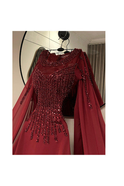 My first response Chiffon and beaded evening dress