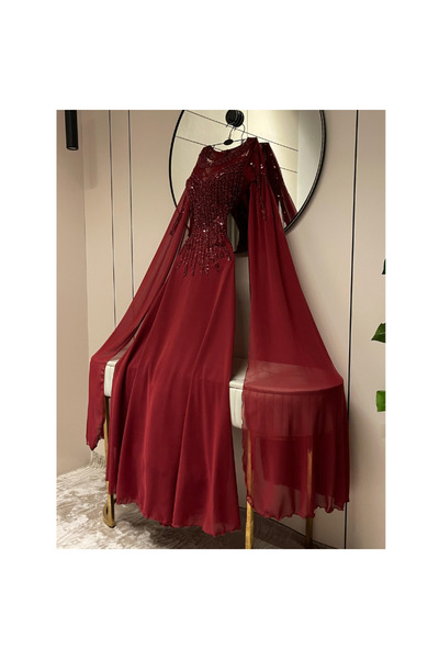 My first response Chiffon and beaded evening dress