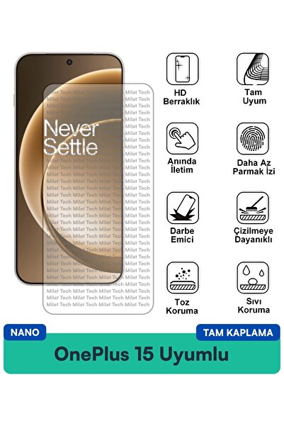 Milat Tech طبقة حماية شاشة OnePlus 15 Nano هي هيكل رفيع ومرن ومقاوم للصدمات و...