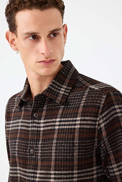 Loft Καφέ ανδρικό πουκάμισο LF2041166