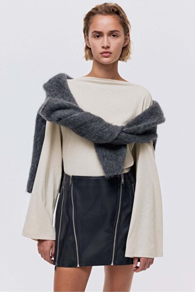 H&M Boat-neck cotton top