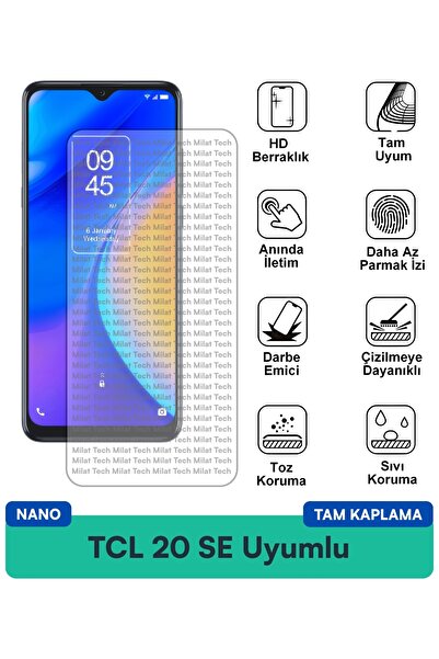 Milat Tech طبقة حماية للشاشة من TCL 20 SE نانو مقاومة للخدوش والصدمات