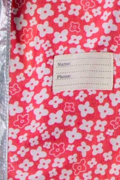 DeKuBaby Cat Flower Water Repellent, K Hooded Girls' Coat-Raincoat with Ears and Pockets