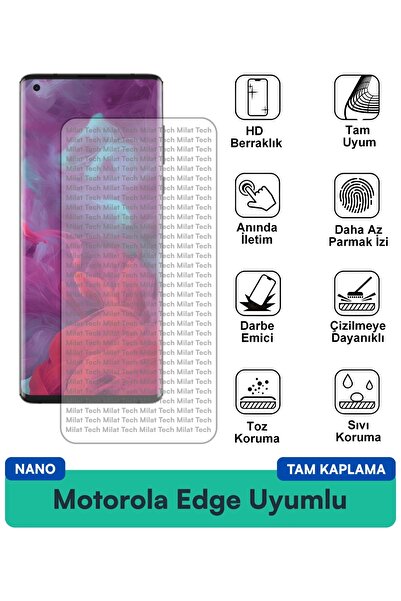 Milat Tech Motorola Edge Nano Screen Protection Film Resistant to Scratches a...