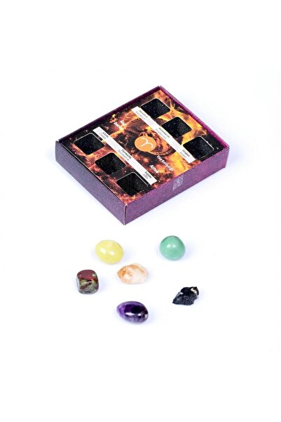 Taş Sandığı Koç Burcu Doğal Taş Seti – Karton Kutulu