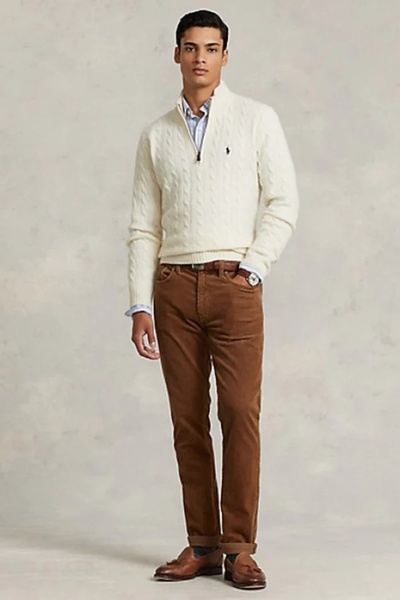 Ralph Lauren Collection _Polorlaphlauren Knitted Sweater Men's Half Zipper