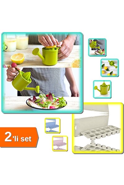 Empressco Bahçıvan Lemon Squeezer with Chamber Citrus + Ice Mold Practical Ic...