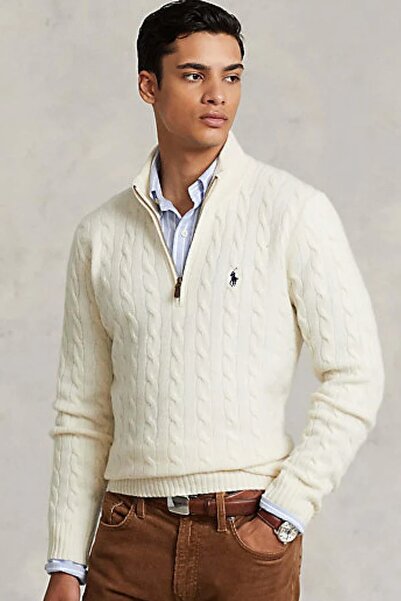Ralph Lauren Collection _Polorlaphlauren Knitted Sweater Men's Half Zipper