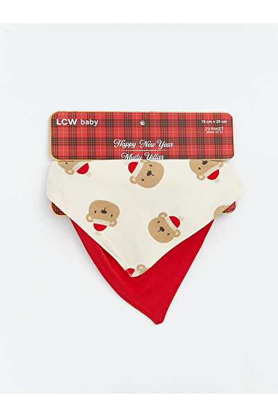 LC Waikiki مريلة طعام للأطفال الصغار مطبوعة على شكل دمية دب