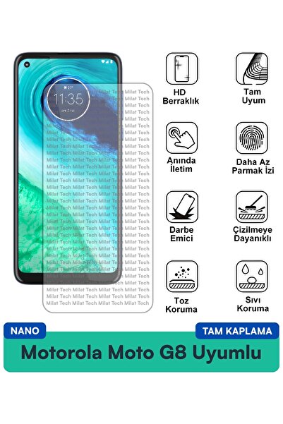 Milat Tech طبقة حماية للشاشة من موتورولا موتو جي 8 نانو، طبقة نانو رقيقة مرنة...