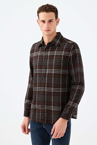 Loft Καφέ ανδρικό πουκάμισο LF2041166