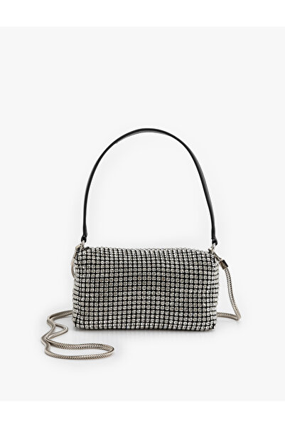 Koton cu pietre aplicate Geantă de umăr cu mâner cu curea