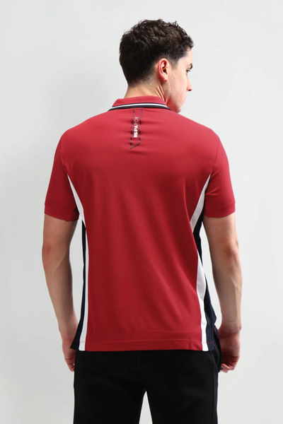 U.S. Polo Assn. Mens Red Solid Polo Shirt