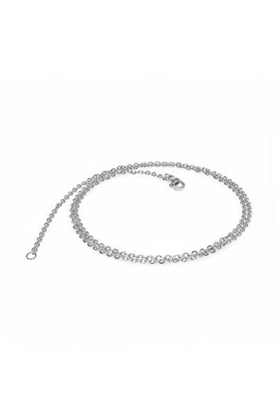 AKSESUARIM Unisex Tiny Size Steel Necklace 0.5mm