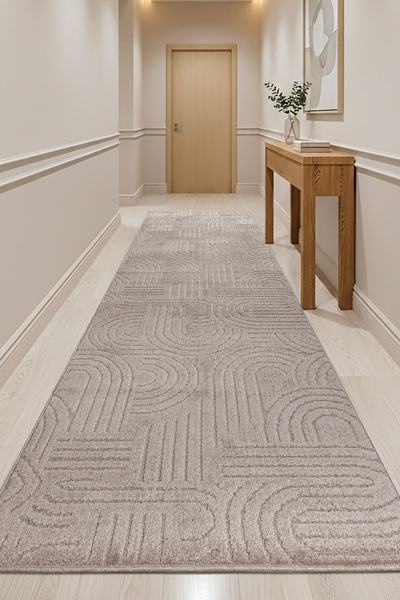 MELARİS HALI Rico Yıkanabilir Kalın Yumuşak Dokuma Halı Kaymaz Taban Yolluk A...